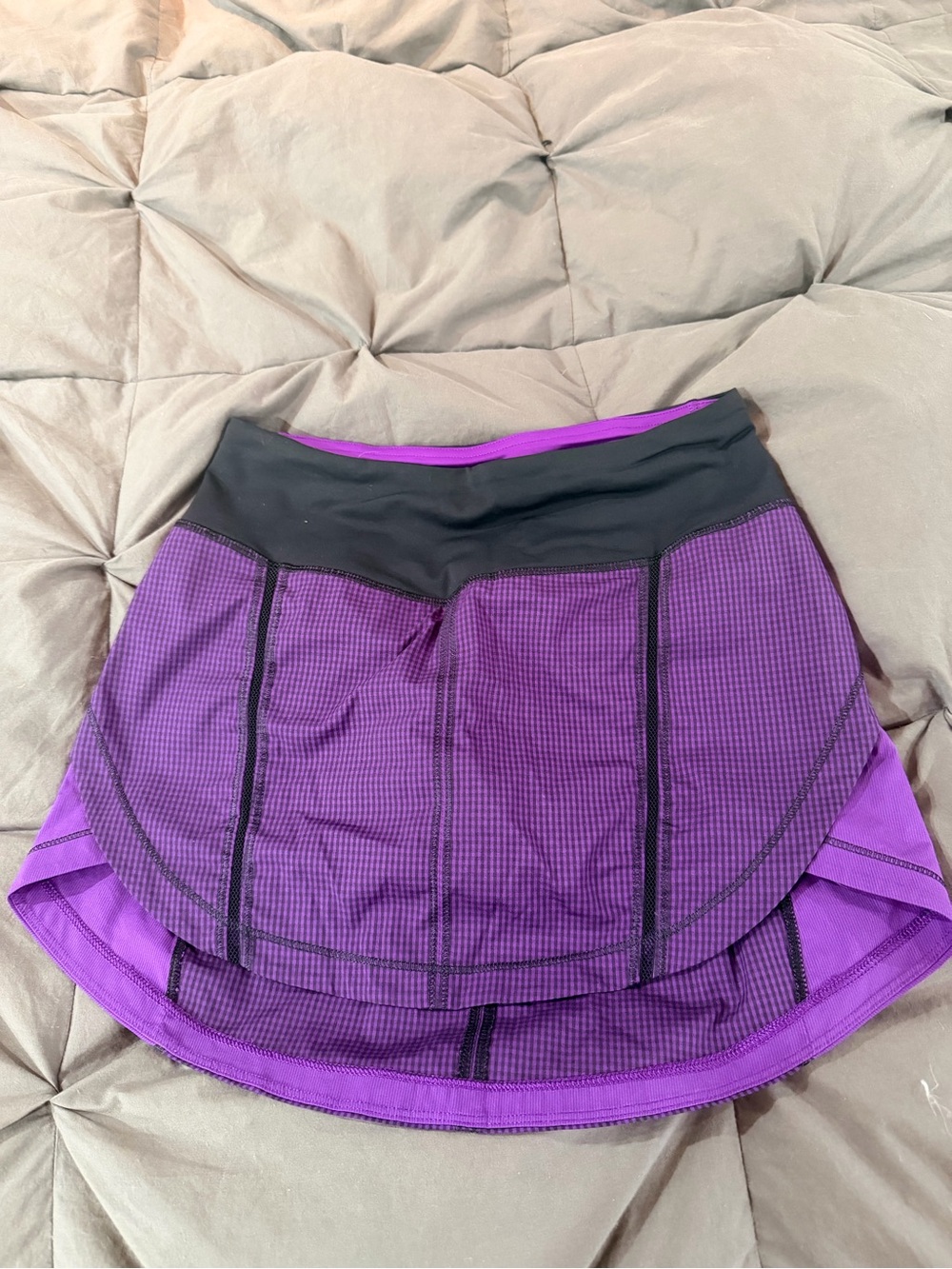 lululemon athletica Purple Active Skirt with Black Waistband